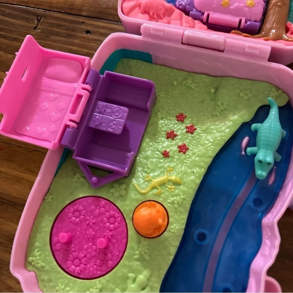 polly pocket 2 In 1 Koala Purse Travel Toy 1 Doll 1 Car And Animals